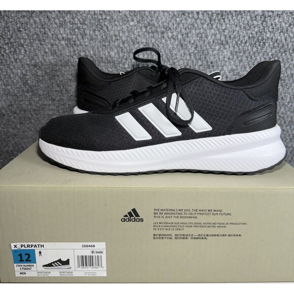 Adidas X_PLRPath Black Running Shoes Sneakers Gym Workout Men’s Size 12 ID0468 main image 10